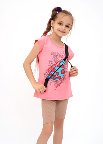 Рожева літня футболка дитяча ISSA PLUS Футболка-CD1-26