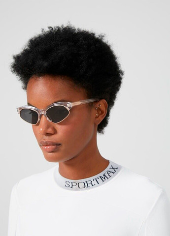 Сонцезахисні окуляри у прозорій оправі з димчастими лінзами Sportmax (259184461)