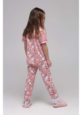 Розовая всесезон пижама Teknur 40614