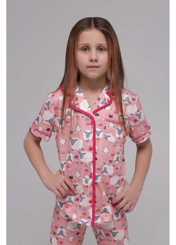 Розовая всесезон пижама Teknur 40614