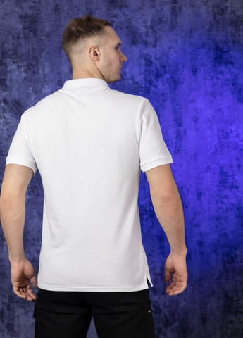 Біла чоловічі трикотажні футболки з коротким рукавом прямого крою поло loft s m l xl 2xl 3xl(46-56) біла No Brand