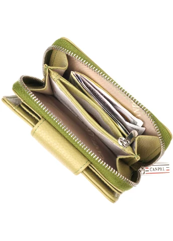 Женский кожаный кошелек 9,5х13,2х3 см Canpellini (259245309)
