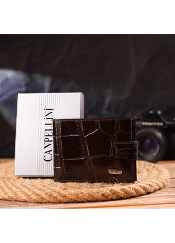 Чоловічий шкіряний гаманець 11х8,3х1 см Canpellini (259245183)