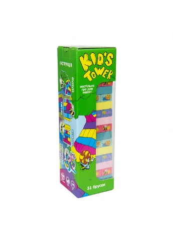 Развлекательная игра "Kid's Tower" (укр.) 28х8,2х8,2 см Strateg (259244425)