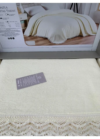 Жакардове покривало-піке із бавовни 240х260 см Gold Soft Life (259245728)
