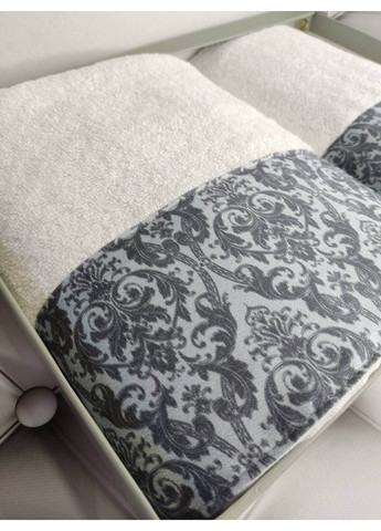 Подарунковий набір рушників для ванної Goldcase 50х90 см + 70х140 см Belizza білий