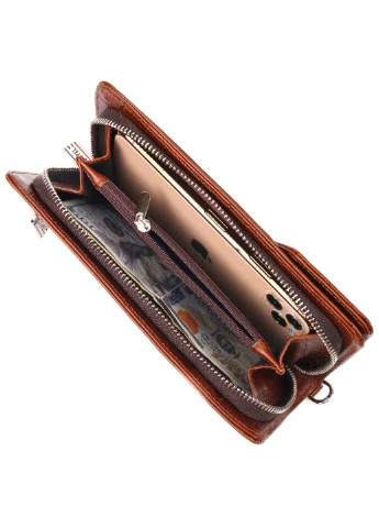 Кожаный кошелек 20х10,5х3 см Canpellini (259244225)