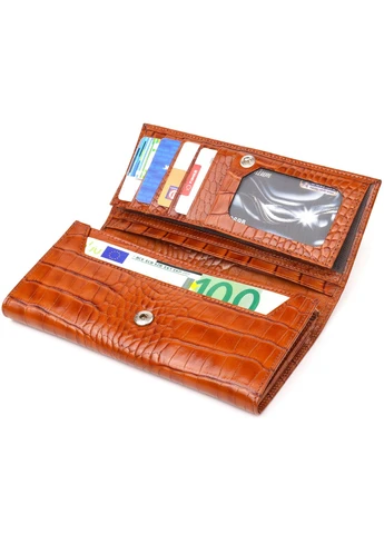 Жіночий шкіряний гаманець 19,2х10,2х2,5 см Canpellini (259247291)
