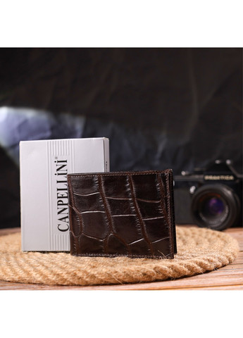 Чоловічий шкіряний портмоне 11,3х8,3х1 см Canpellini (259247317)