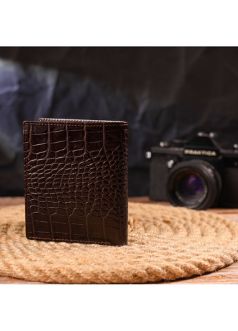 Мужское кожаное портмоне 10х11,5х1 см Canpellini (259246313)