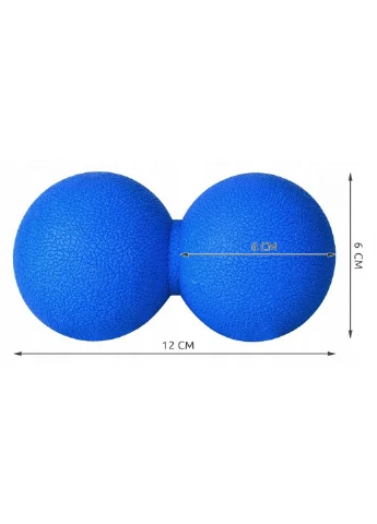 Двойной массажный мяч 6x12 см Springos (259247706)