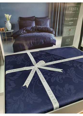 Комплект постільної білизни Sandra Lacivert Евро Fiesta (259244394)