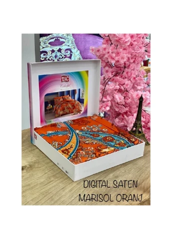 Комплект постільної білизни Marisol Orange Сімейний Tac (259244985)