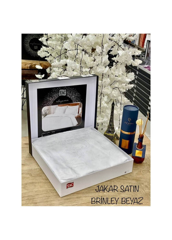 Комплект постільної білизни Brinley White Евро Tac (259243946)