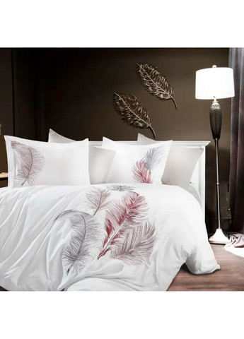 Комплект постельного белья Iz White с вышивкой Евро Dantela Vita (259245451)