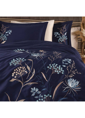 Комплект постельного белья Nilufer Blue с вышивкой Евро Dantela Vita (259244440)