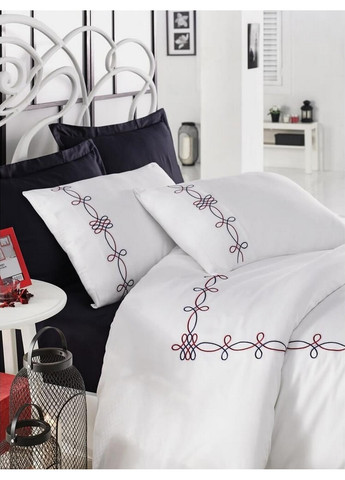 Постільна білизна Viola з вишивкою Евро Dantela Vita (259247526)