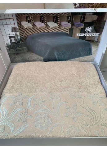 Махрове простирадло-покривало Daisy 200х220 см Gold Soft Life (259247775)