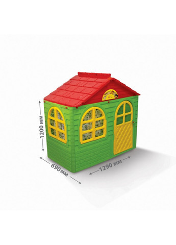 Дитячий іграшковий будиночок зі шторами 129х69х120 см Toys (259264281)