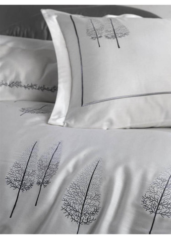 Постельное белье комплект Pamira White с вышивкой Евро Dantela Vita (259263494)