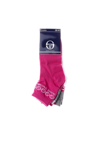Шкарпетки 3-pack 36-41 white/pink/gray Sergio Tacchini (259296251)