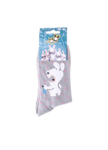 Серые носки cretin rabbits back rabbit 1-pack 35-41 gray Rabbids Invasion (259296703)