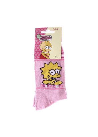 Розовые носки lisa geekazoid 1-pack 35-41 pink The Simpsons (259296362)