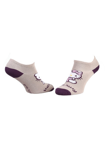 Носки Court 1-pack 35-41 pale gray/purple Hello Kitty (259296536)