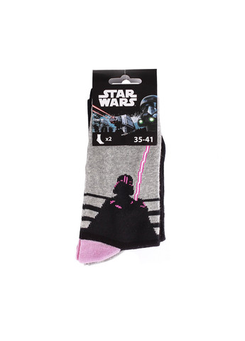 Шкарпетки 2P 1-pack 35-41 black Star Wars (259296268)