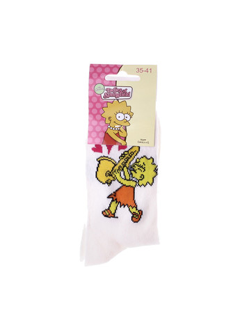 Носки Lisa And Saxo 1-pack 35-41 white The Simpsons (259296360)