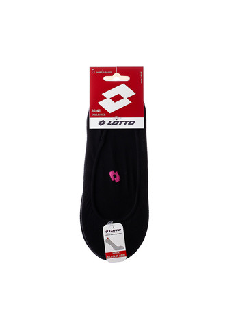 Чёрные носки 3-pack 36-41 black Lotto (259296412)