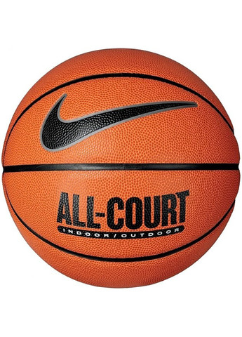 Мяч баскетбольный Everyday All Court 8P р. 7 Amber/Black/Metallic Silver/Black Nike (259296583)