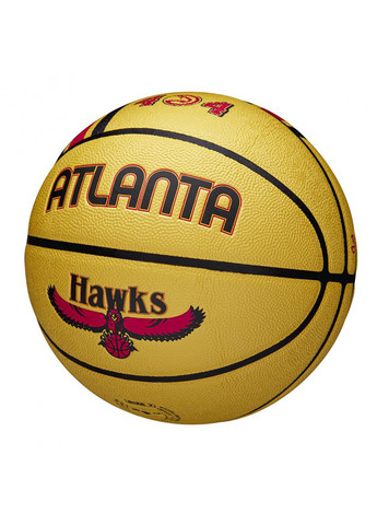 Мяч бакетбольный NBA TEAM CITY COLLECTOR BSKT ATL HAWKS Size 7 WZ4003901XB7 Wilson (259296350)