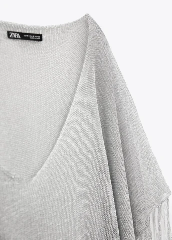 Срібна святковий сукня Zara однотонна