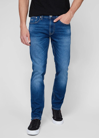 Синие демисезонные зауженные джинсы Skinny Tommy Jeans