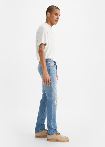 Голубые демисезонные зауженные джинсы 501 S Levi's