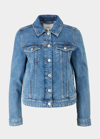 Синяя демисезонная джинсовая куртка S.Oliver