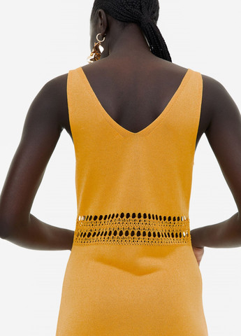 Жовтий кежуал сукня H&M однотонна