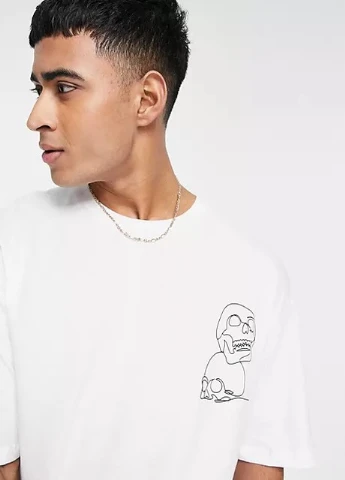 Біла футболка Jack & Jones