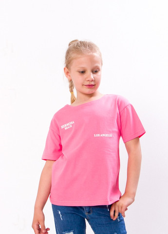 Розовая летняя футболка для дівчинки рожевий носи своє (6333-001-33-1-v5) Носи своє