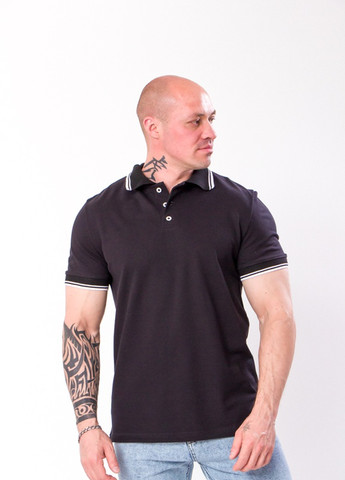 Черная футболка-футболка-поло чоловіча чорний носи своє (8140-091-v1) для мужчин Носи своє