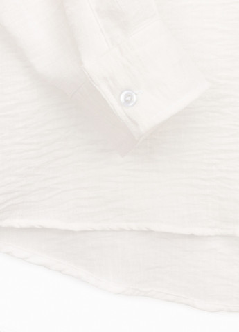 Белая повседневный рубашка однотонная Breezy
