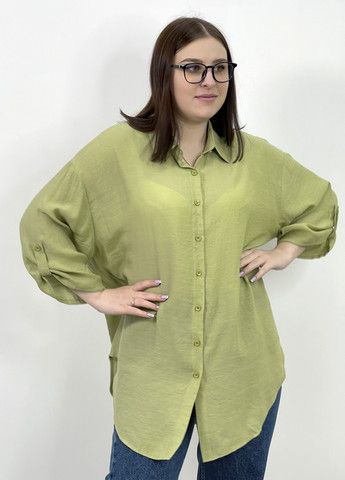 Зеленая демисезонная рубашка Inedit