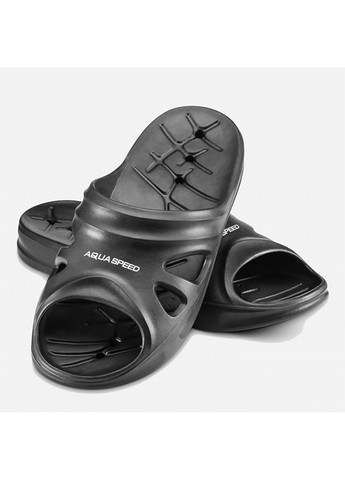 Черные спортивные шлепанцы florida 6035 черный Aqua Speed
