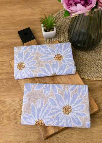 Homedec полотенце "ромашки" 75х40 см. цветочный голубой производство - Украина