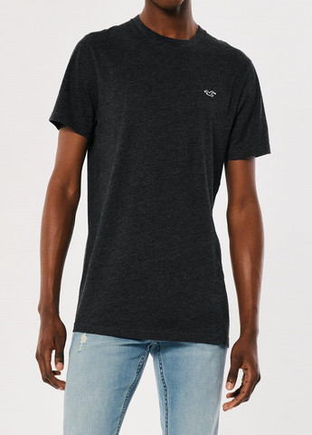 Темно-серая футболка Hollister