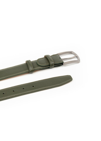 Ремень из натуральной кожи Chiaro оливковый Krago (259368625)