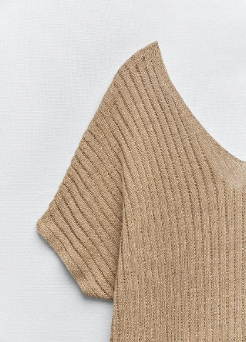 Золотой повседневный платье Zara однотонное