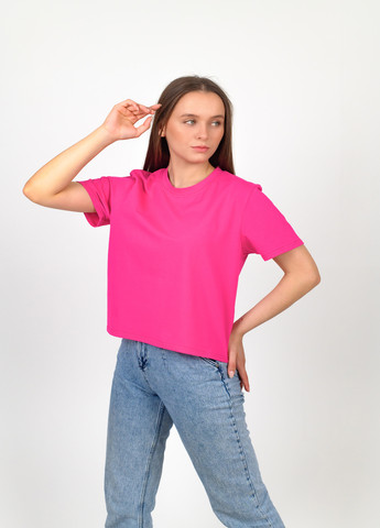 Розовая летняя футболка женская N.EL.
