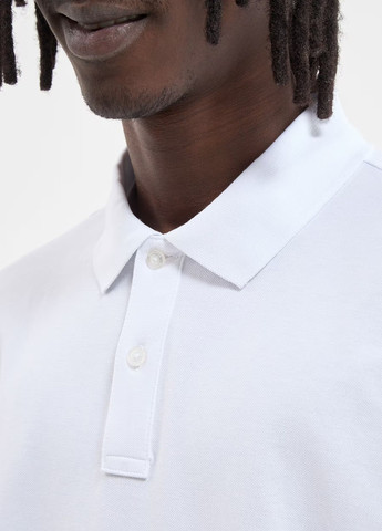 Белая футболка-поло муж для мужчин Terranova